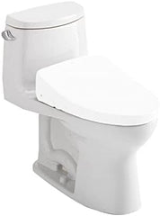 Toto CST604CEFGAT40#01 UltraMax II 1.28 GPF One Piece Elongated Toilet with Left Hand Lever - Less Seat