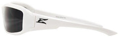 Edge Eyewear XB146 Brazeau Torque Smoke Lens White Frame Safety Glasses