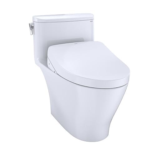 Toto MW6423056CUFG#01 WASHLET+ Nexus 1G One-Piece Elongated 1.0 GPF Toilet with S550e Bidet Seat Cotton White