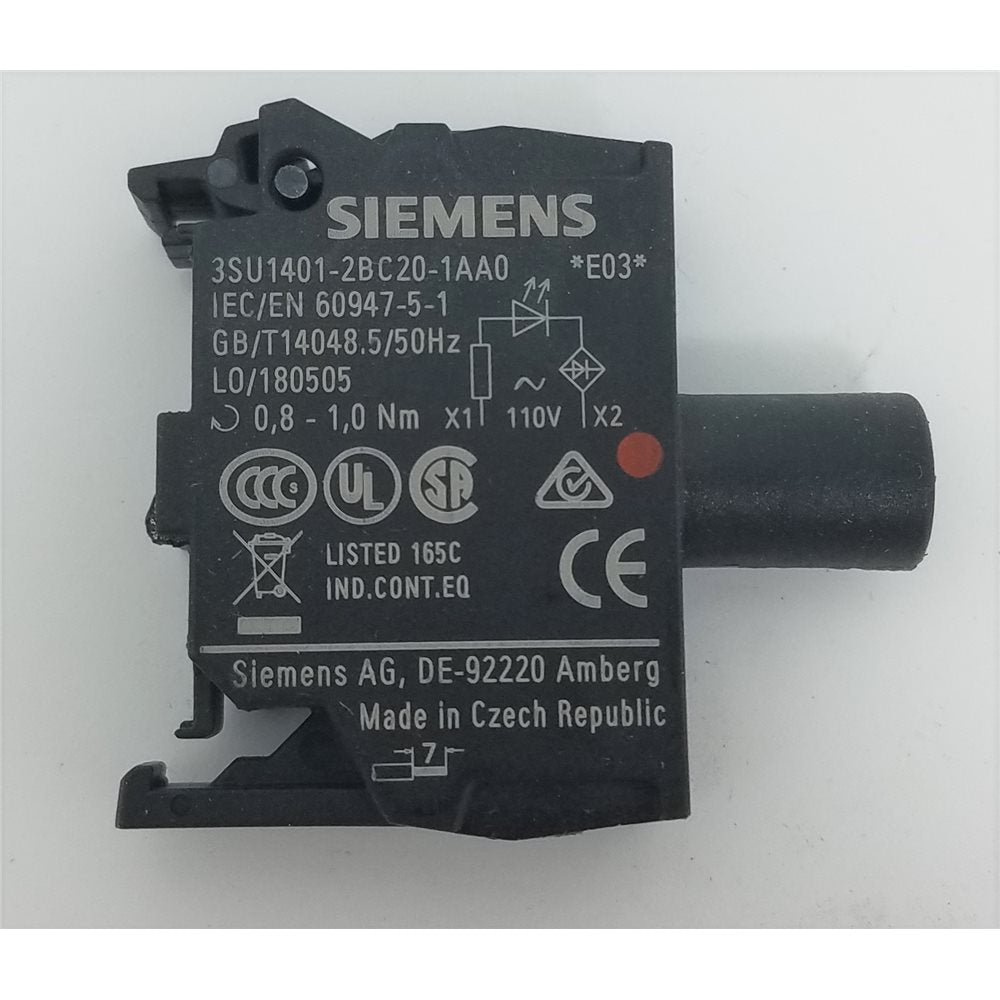 SIEMENS 3SU1401-2BC20-1AA0 LIGHTING, CONTROLS & ACCESSORIES