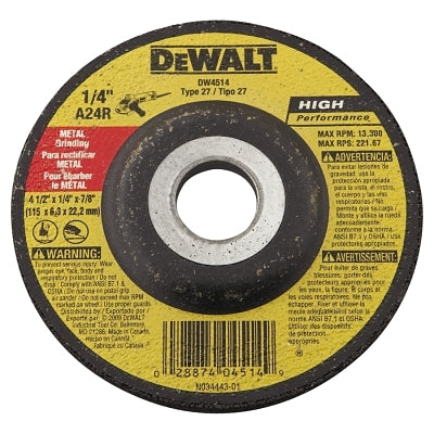 DEWALT DW4514 GRINDING & CUT OFF WHEELS
