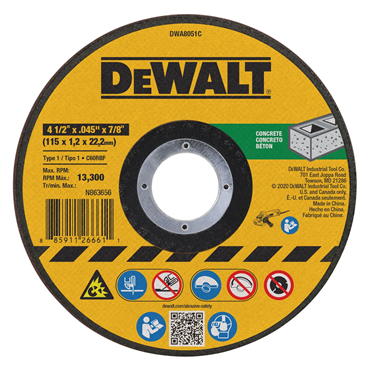 DEWALT DWA8051C CUT-OFF SAWS & DISCS