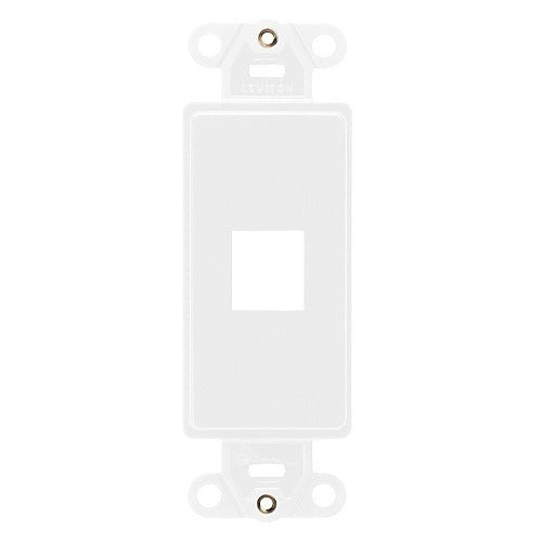 LEVITON Leviton Telcom 41641-AW 1-port Antimicrobial Decora Insert