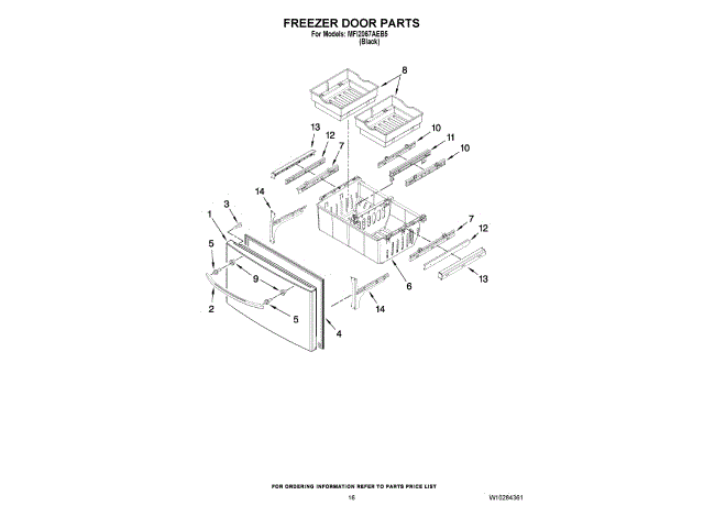 WHIRLPOOL 12977863BQ AIR CLEANER REPLACEMENT PARTS