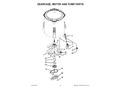 WHIRLPOOL W11039788 MOTOR PARTS