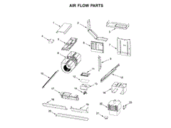 WHIRLPOOL W11096347 AIR CLEANER REPLACEMENT PARTS