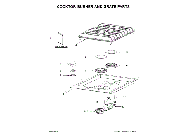 WHIRLPOOL W11043462 AIR CLEANER REPLACEMENT PARTS