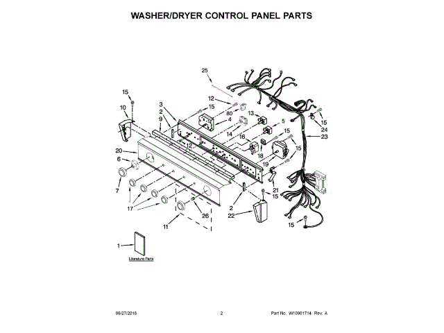 WHIRLPOOL W11104717 AIR CLEANER REPLACEMENT PARTS