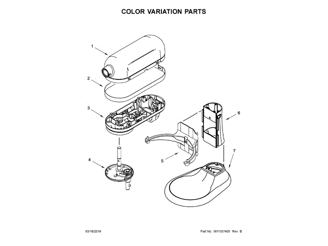 WHIRLPOOL W11123167 MOTOR PARTS