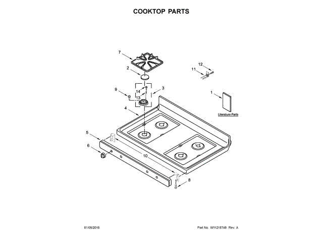 WHIRLPOOL W11164105 KNOBS AND DIALS
