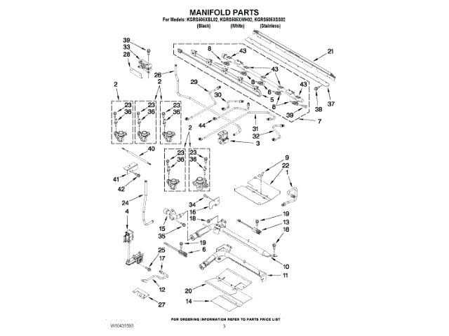 WHIRLPOOL W11174122 GAS VALVE ASSEMBLIES