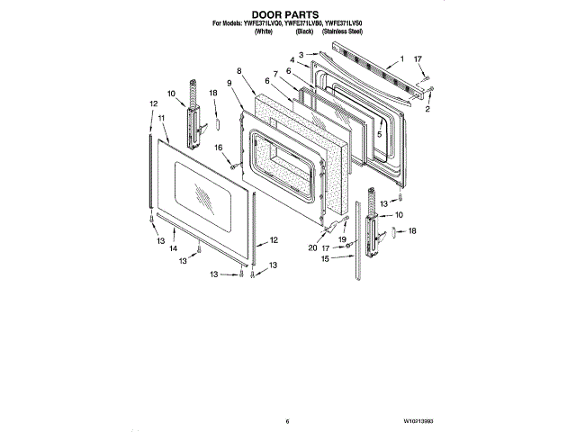 WHIRLPOOL W11134592 AIR CLEANER REPLACEMENT PARTS