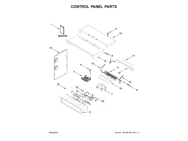 WHIRLPOOL W11197499 AIR CLEANER REPLACEMENT PARTS