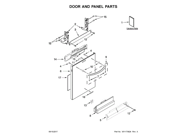 WHIRLPOOL W11177713 HANDLES