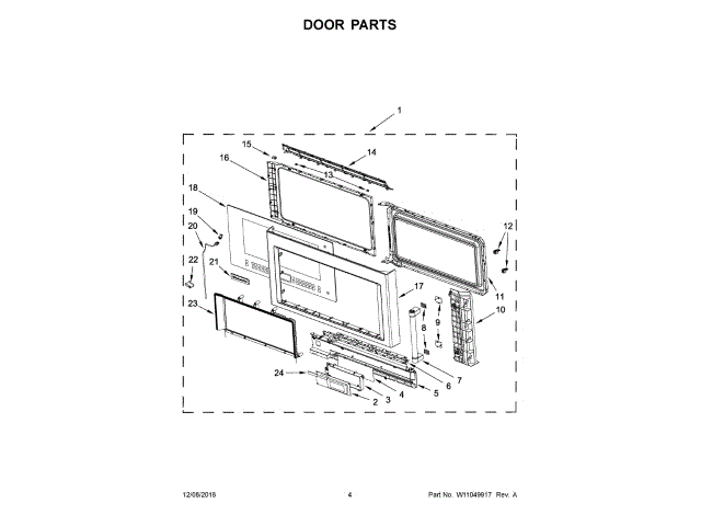WHIRLPOOL W11205126 WALL BRACKETS & PARTS