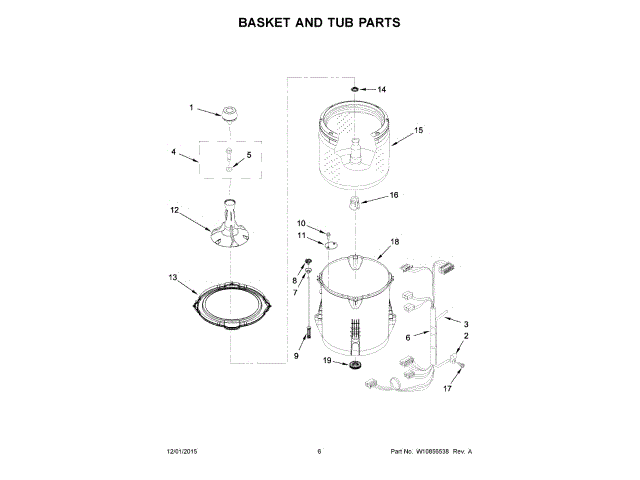 WHIRLPOOL W11205049 BLOWER HOUSING & ASSEMBLIES