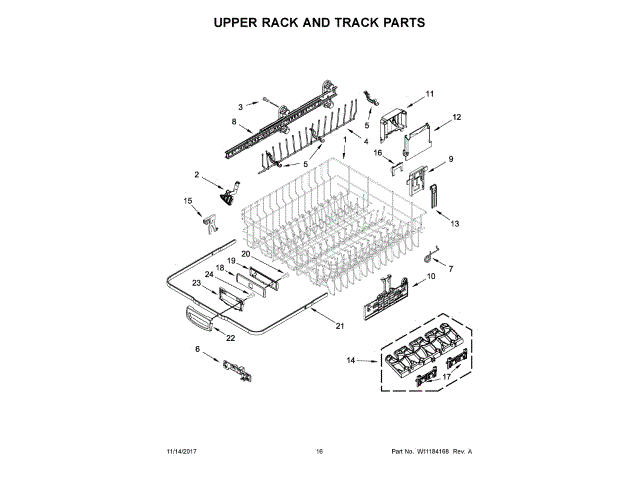 WHIRLPOOL W11199172 AIR CLEANER REPLACEMENT PARTS