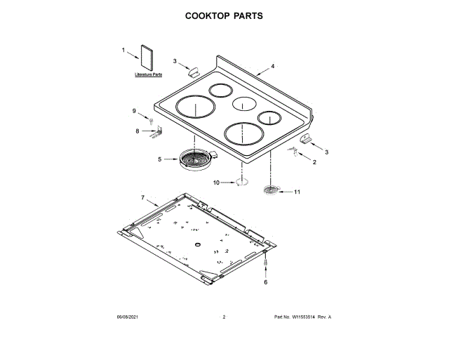 WHIRLPOOL W11183715 STOVES AND OVENS