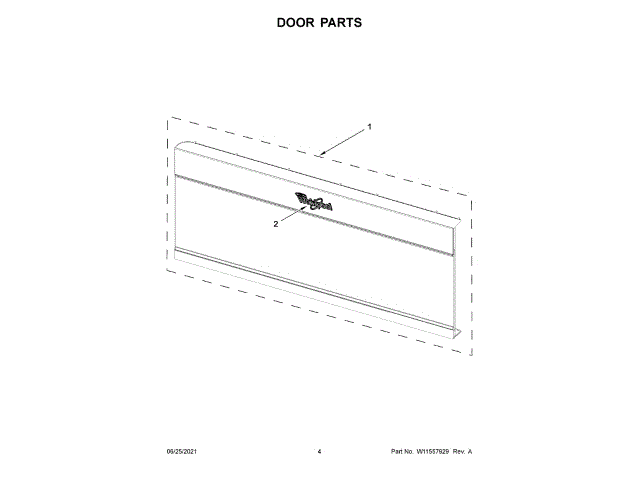 WHIRLPOOL W11206889 WALL BRACKETS & PARTS