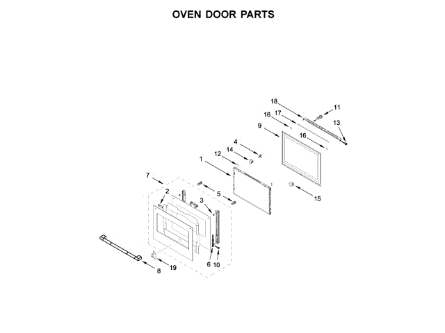 WHIRLPOOL W11220343 HINGES, LATCHES, MOUNTING BRACKETS, CLIPS