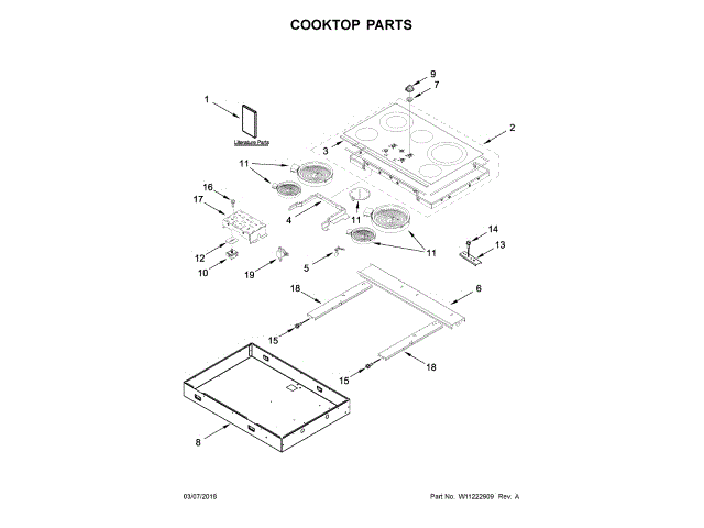 WHIRLPOOL W11222048 KNOBS AND DIALS