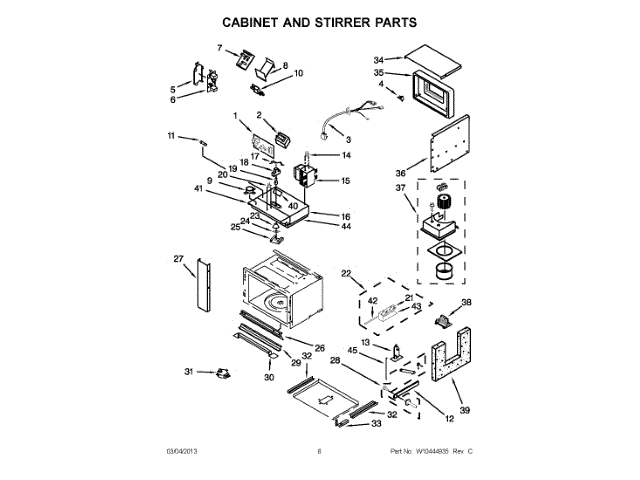 WHIRLPOOL W11233913 AIR CLEANER REPLACEMENT PARTS