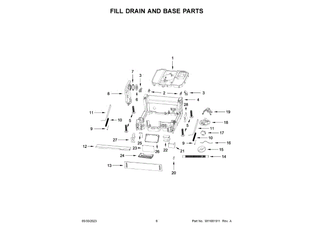 WHIRLPOOL W11230158 AIR CLEANER REPLACEMENT PARTS