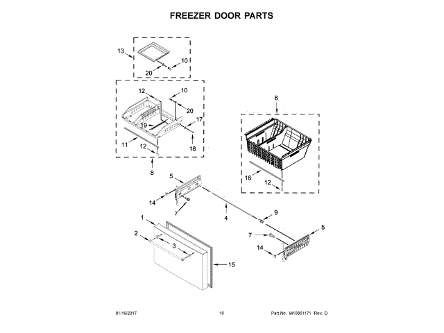 WHIRLPOOL W11241268 DUCT BRACKETS