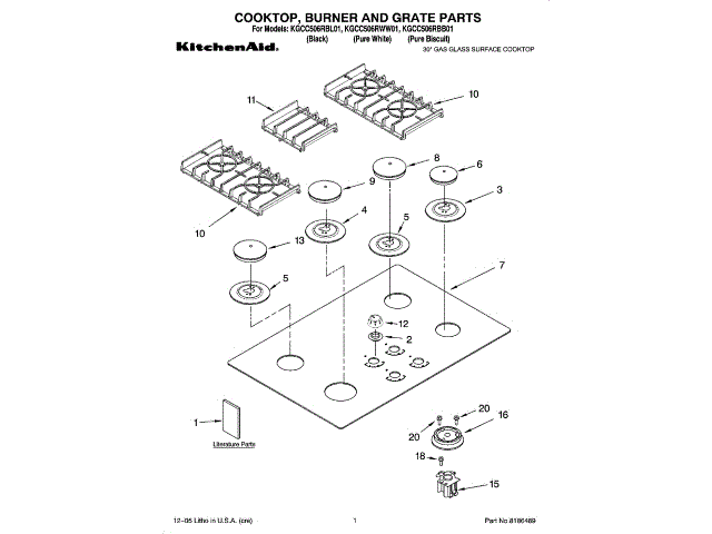 WHIRLPOOL W11242858 GAS VALVES