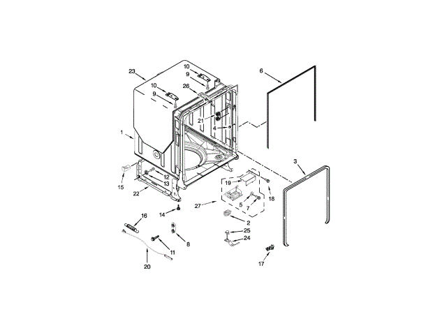 WHIRLPOOL W11238348 AIR CLEANER REPLACEMENT PARTS