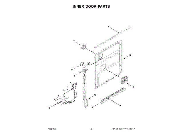WHIRLPOOL W11252794 AIR CLEANER REPLACEMENT PARTS