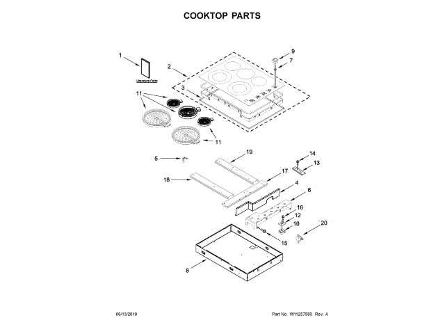 WHIRLPOOL W11255351 STOVES AND OVENS