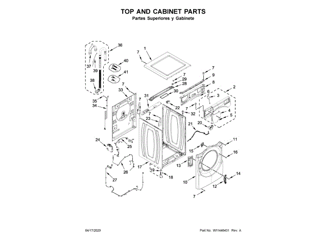 WHIRLPOOL W11316631 WALL BRACKETS & PARTS