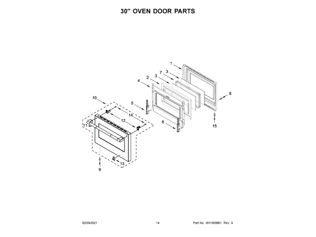 WHIRLPOOL W11315557 AIR CLEANER REPLACEMENT PARTS