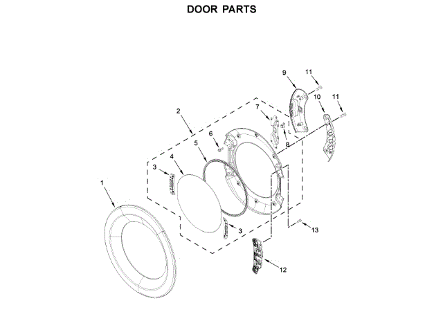 WHIRLPOOL W11328751 WALL BRACKETS & PARTS