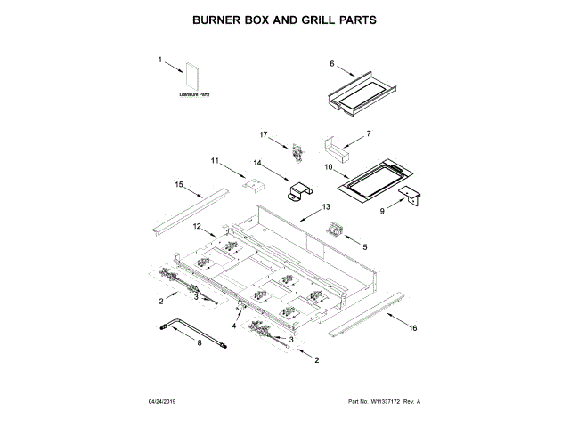 WHIRLPOOL W11337059 WALL BRACKETS & PARTS