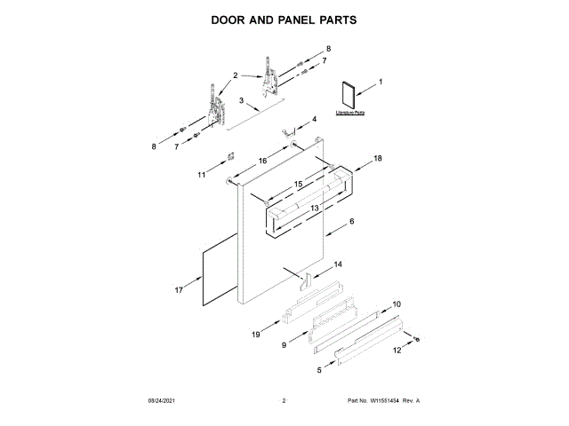 WHIRLPOOL W11320226 HANDLES