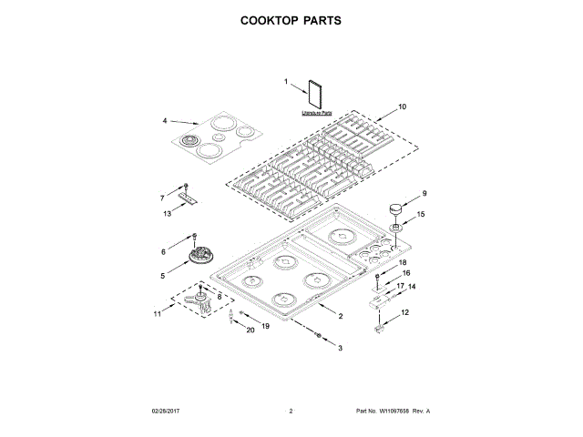 WHIRLPOOL W11379294 GAS VALVE ASSEMBLIES