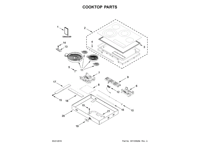 WHIRLPOOL W11350303 CONTROL BOARDS