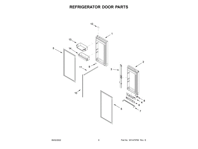 WHIRLPOOL W11692846 AIR CLEANER REPLACEMENT PARTS