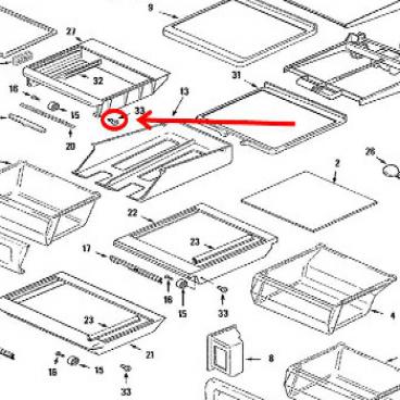 WHIRLPOOL WP61005337 AIR CLEANER REPLACEMENT PARTS