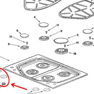 WHIRLPOOL WP7733P410-60 KNOBS AND DIALS