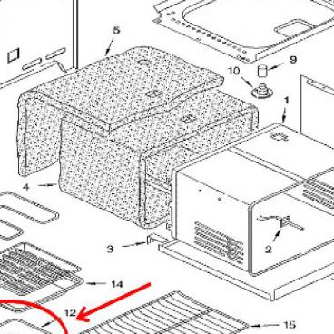 WHIRLPOOL WP77001094 HEATING ELEMENTS