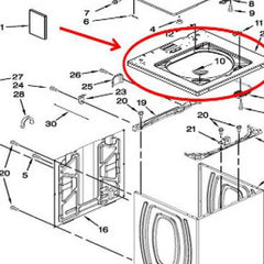 WHIRLPOOL W10461170 AIR CLEANER REPLACEMENT PARTS