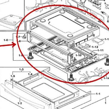 SAMSUNG DG94-00510A WALL BRACKETS & PARTS