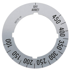 DIAL OVERLAY INSERT OFF-100-450 for Garland 224400-1