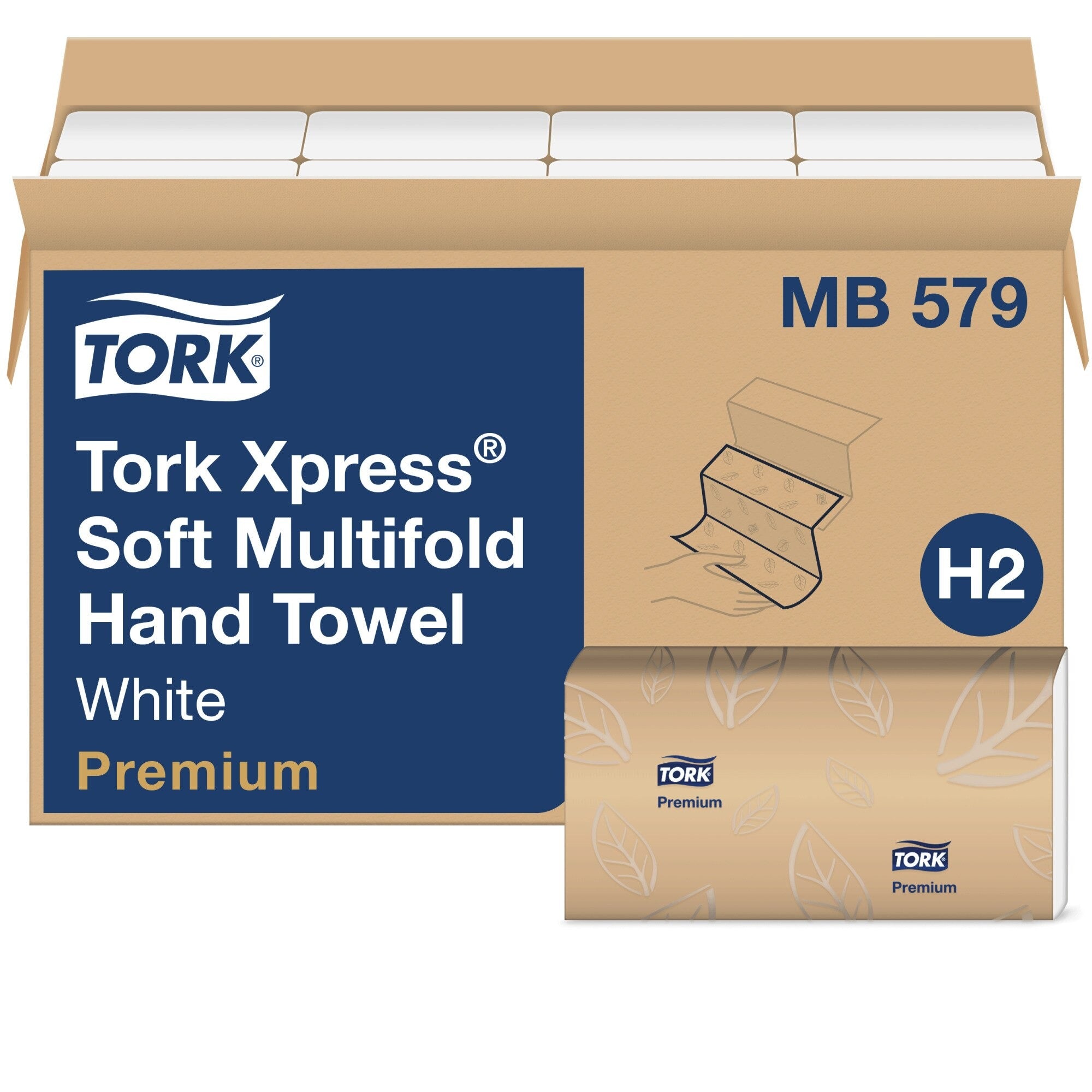 TORK Tork TRKMB579 Soft Xpress 3-Panel Multifold Hand Towels 2-Ply 135 per Pack 16 Pack Carton MB579