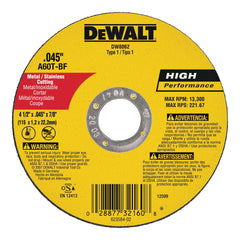 DEWALT DW8062 CUT-OFF SAWS & DISCS