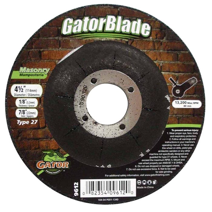 GALDON GATOR CLIP 9612 GRINDING & CUT OFF WHEELS