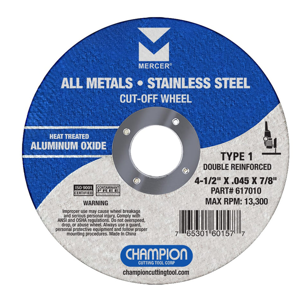 CHAMPION CUTTING TOOL 617040 GRINDING & CUT OFF WHEELS